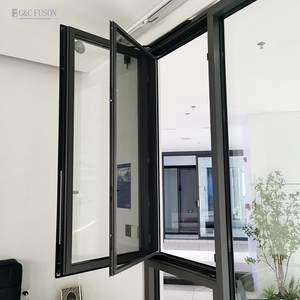 Fuson Pitched Aluminium Roof Windows Aluminum Skylight Awning Casement Metal Roof Swing Window Awning Windows With Screen