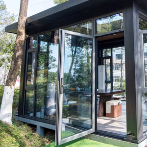 RG60C French Modern Design Aluminum Alloy Glass Door Thermal Insulation