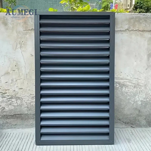 AUMEGI Automatic Aluminum Shutter Jalousie Window