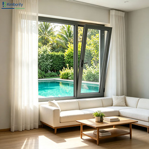 Double Glazed Windows Soundproofing Aluminum Tilt and Turn Windows