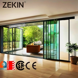 Customized Aluminum Glass Sliding Door Energy Efficient Partition