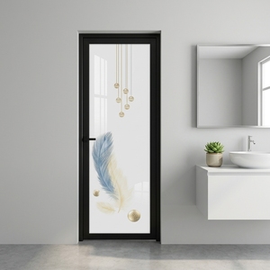 Aluminium Bathroom Folding Door Rol Track Profile Glass Doors Interior Aluminium Fiber Bathroom Doors Designs
