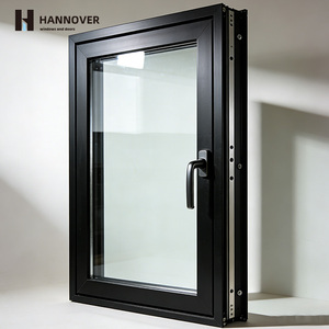 Slim Frame Aluminum Casement Window Stainless Steel Double Glass Thermal Break Modern Swing High End Architectural Minimalist