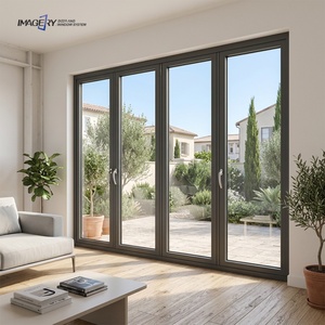 Modern Aluminum Folding Glass Door