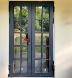 Customized Thermal Break Aluminium Fully Tempered Insulation Lowe Glass NFRC Certificate 80x96 Inch French Doors for Patio