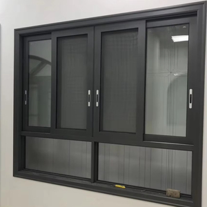 Ventilated Single-layer Glass Aluminum Sliding Windows for Home