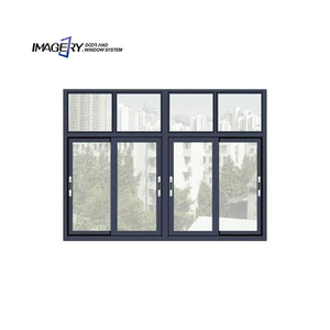 Aluminium Double Glass Sliding Doors with Integrated Mosquito Net System