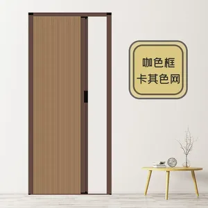 Low Track Simple Aluminum Alloy Waterproof Window Door Folded Pushed Open for Sliding Retractable Hidden Household Partition