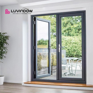 Hurricane Impact Aluminum Triple Glass French Swing Doors