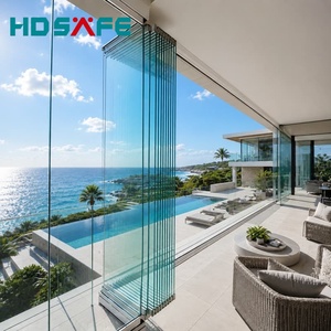 Panoramic Aluminum Bifold Door Modern Folding Glass Door