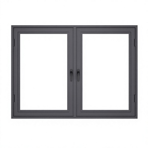 Customized Aluminum Casement Window Pitched Roof Self Opening Vent Window