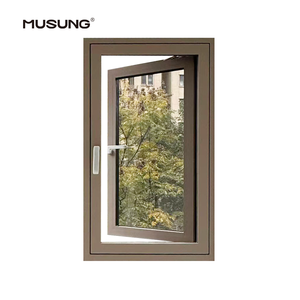 Thermal Break Aluminum Slimline Double Glazed Casement Window
