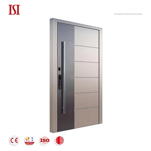Contemporary Aluminum Alloy Double Door Modern Security Entry Front Exterior Entrance for Homes Soundproof Decorative for Villas