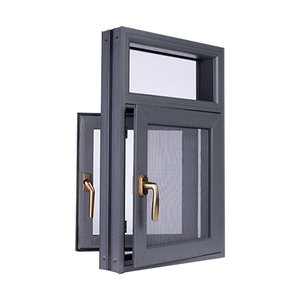 Modern Design Vertical Swing Aluminum System Doors and Windows Double Glazed for New House Construction Renovation
