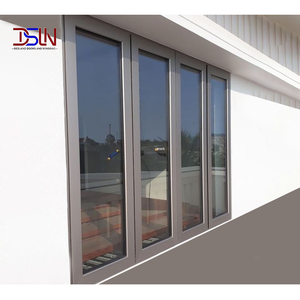 Aluminum-plastic Co Casement Window Anthracite Grey Double Glazing Swing Energy Glass System for Residential Housing Supplier