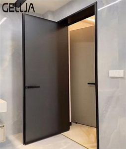 Metal Door Frame Doors Modern Indoor Contemporary Style Aluminium Alloy Showerroom Casement Glass Door Suitable for Hotels
