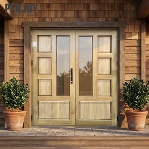PENJOY High-End Luxury Villa Aluminum Clad Wood French Doors