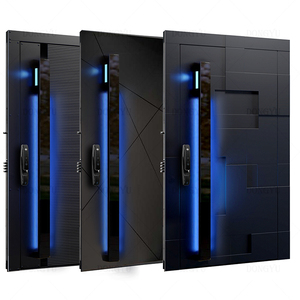 Luxury Custom Entry Series Villa Main Gate Design Smart Lock Entry Door Hurricane Impact Aluminum Security Doors