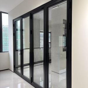 DERCHI Modern Aluminum Sliding Glass Door Soundproof and Windproof Sliding Glass Door for Home Hotel and Office Building