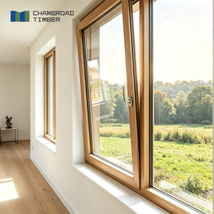 Aluminum Clad Wood Windows Triple Glazed Low-E Glass