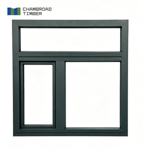 CHAMBROAD Modern Aluminum Clad Wood Windows Casement Triple Glazed Low-E Glass