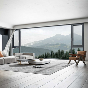Thermal Break Casement Aluminum Windows with 27A Double Glazed Glass
