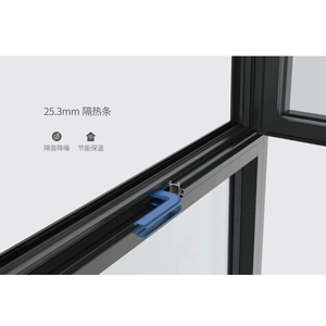 Fuson Hotel Airproof Aluminum Frame Casement Window