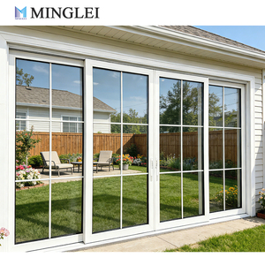 Heavy Duty White Aluminum Lift and Slide Doors