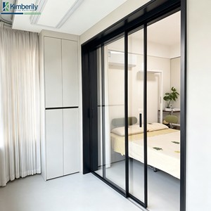 Modern Aluminum Alloy Glass Sliding Door for Villa Kitchen Living Room