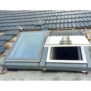 Aluminum Pitched Skylight Windows Roof With Blinds