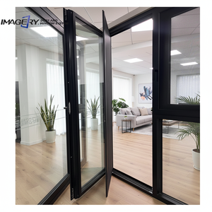 Modern Aluminium Glass Double Swing Door