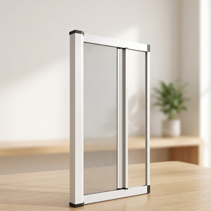 Custom Size Aluminum Frame Folding Retractable Screen Door And Window Low Track Sliding Insect Screen Mesh