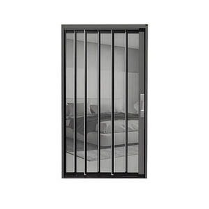 Dedimank Modern Aluminum Alloy Frame Iron Wire Mesh Screen Door Mosquito Insect Prevention Anti-theft Pet Storage Hotel Home