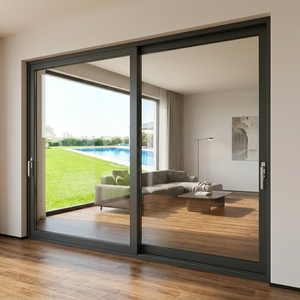 Custom Made Aluminum Sliding Door System with Large Panel Glass for Luxury Villa and Resort Hotel Architecture Design