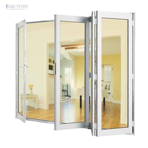 French Style Extruded Aluminum Frame Glass Folding Door