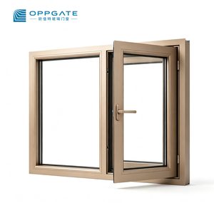 Tilt and Turn Casement Window Argon Filled Low E Double Glazing Aluminum Thermal Break Window for Passive House