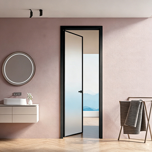 Eloyd Modern Aluminum Double Door French Doors Exterior Glass Front Terrace