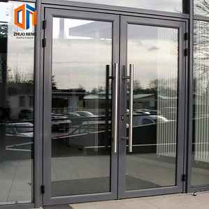 Modern Customized Casement Door Aluminum Alloy Interior With Soundproof Double Glass Front Entry Hinged Hinged Doors