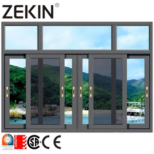 Customized Sliding Window NFRC AS2047 Certification Double Glass Aluminum Sliding Glass windows And Aluminum windows