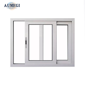 Aumegi Wall Thickness 1.4MM Aluminum Automatic Sliding Window Small Sliding Windows