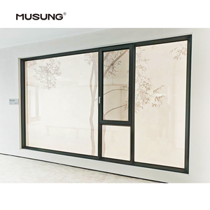 Thermal Break Double Glaze Energy Efficient Aluminum Casement windows For House Villa Tilt and Turn Window