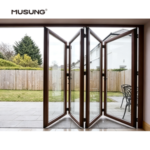 Outdoor Exterior Aluminum Accordion Bifold Folding Patio Doors