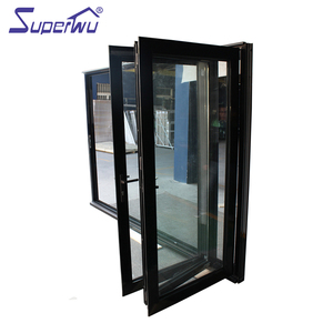 Folding Doors Sliding Room Aluminum With Retractable Fly Screen For Large Folding Door Aluminium Bi-folding Door Swing Glass