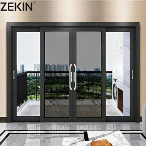 AS2047 NFRC Double Glass Stacker Doors Commercial Exterior Patio